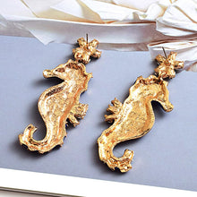 Load image into Gallery viewer, New design Long Seahorse shaped earrings