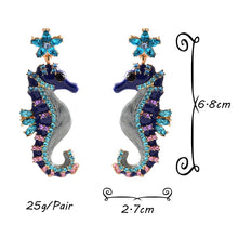 Load image into Gallery viewer, New design Long Seahorse shaped earrings