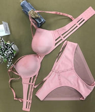 Load image into Gallery viewer, New ladies velvet sexy bra set Gather push up, stylish, comfortable,
