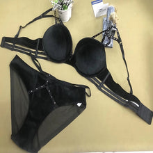Load image into Gallery viewer, New ladies velvet sexy bra set Gather push up, stylish, comfortable,