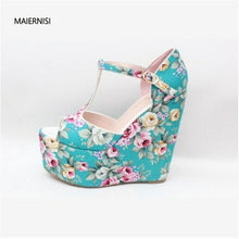 Load image into Gallery viewer, New pattern Women's sandals shoes woman Lace Bride shoes model Walking