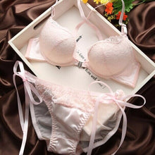 Load image into Gallery viewer, New sexy lace Beauty Back Bra bowknot fashion bra set vs sexy