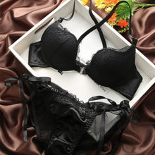 Load image into Gallery viewer, New sexy lace Beauty Back Bra bowknot fashion bra set vs sexy