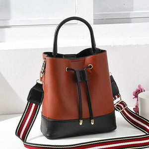 New simple leisure bucket bag portable Shoulder Bag Fashion retro