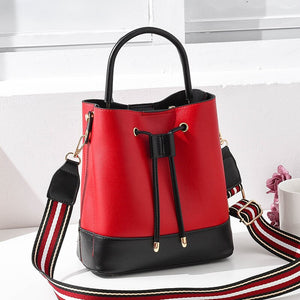 New simple leisure bucket bag portable Shoulder Bag Fashion retro