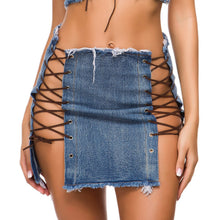 Load image into Gallery viewer, New style cowgirl short skirt super nightclub women sexy high waist