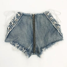 Load image into Gallery viewer, New summer and autumn women's denim shorts hot super nightclub