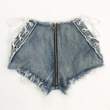 Load image into Gallery viewer, New summer and autumn women's denim shorts hot super nightclub