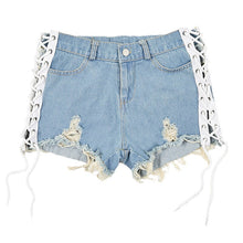 Load image into Gallery viewer, New summer denim shorts hot 2021 ultra short nightclub women's sexy