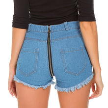 Load image into Gallery viewer, New summer women's denim shorts ultra short nightclub women's sexy