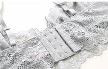 Load image into Gallery viewer, New thin bra set lace adjustable gathering underwear without sponge