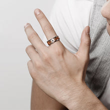 Load image into Gallery viewer, Men&#39;s Charm Wedding Band 8mm Tungsten Carbide Promise Rings For