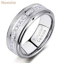 Load image into Gallery viewer, Mens Promise Wedding Band Tungsten Carbide Rings For Men Charm