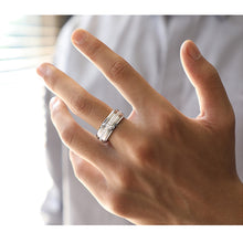 Load image into Gallery viewer, Mens Promise Wedding Band Tungsten Carbide Rings For Men Charm