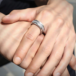 Mens Promise Wedding Band Tungsten Carbide Rings For Men Charm