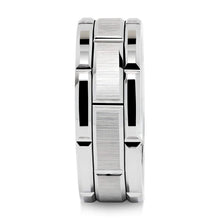 Load image into Gallery viewer, Newshe Tungsten Men Ring 8mm Brick Pattern Brushed Bands For Him