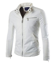 Load image into Gallery viewer, Nice Pop Design Motorcycle Biker Jacket Fashion Stand Collar Men