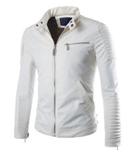 Load image into Gallery viewer, Nice Pop Design Motorcycle Biker Jacket Fashion Stand Collar Men