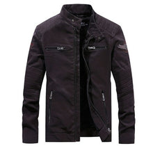 Load image into Gallery viewer, Nice Pop Embroidery Jacket Men Faux Leather