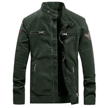 Load image into Gallery viewer, Nice Pop Embroidery Jacket Men Faux Leather
