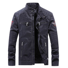 Load image into Gallery viewer, Nice Pop Embroidery Jacket Men Faux Leather