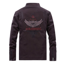 Load image into Gallery viewer, Nice Pop Embroidery Jacket Men Faux Leather