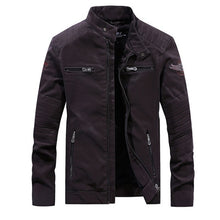Load image into Gallery viewer, Nice Pop Embroidery Jacket Men Faux Leather