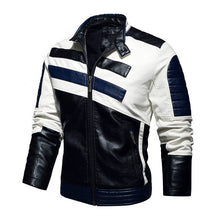 Load image into Gallery viewer, Nice Popest Design Leather Jacket Men Stand Collar