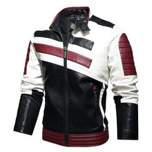 Load image into Gallery viewer, Nice Popest Design Leather Jacket Men Stand Collar