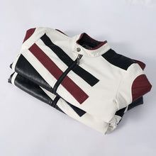 Load image into Gallery viewer, Nice Popest Design Leather Jacket Men Stand Collar