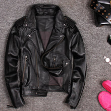 Load image into Gallery viewer, Women Leather Jacket Slim Sheepskin