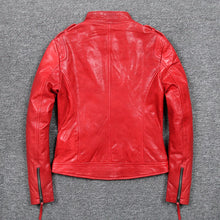 Load image into Gallery viewer, Short Length Women Leather Jackets Slim Sheepskin