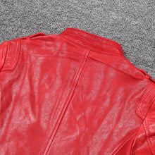 Load image into Gallery viewer, Short Length Women Leather Jackets Slim Sheepskin