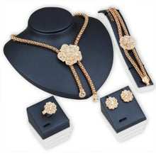Load image into Gallery viewer, Nigeria Gold jewelry sets for Women Austrian Crystal Dubai Necklace