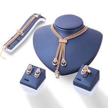 Load image into Gallery viewer, Nigeria Gold jewelry sets for Women Austrian Crystal Dubai Necklace