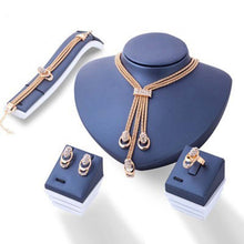 Load image into Gallery viewer, Nigeria Gold jewelry sets for Women Austrian Crystal Dubai Necklace