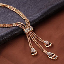 Load image into Gallery viewer, Nigeria Gold jewelry sets for Women Austrian Crystal Dubai Necklace
