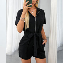 Load image into Gallery viewer, Summer Women Casual Daily One Piece Suit Sets Black Cool V - Sophornlilly