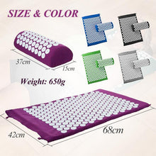 Load image into Gallery viewer, Non Slip Acupressure Cushion Massage Mat Body Pain Spike Fitness - Sophornlilly