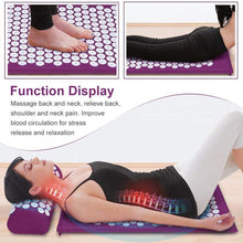 Load image into Gallery viewer, Non Slip Acupressure Cushion Massage Mat Body Pain Spike Fitness - Sophornlilly