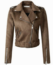Load image into Gallery viewer, Women Motorcycle Faux PU Leather