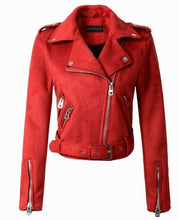Load image into Gallery viewer, Women Motorcycle Faux PU Leather