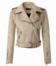 Load image into Gallery viewer, Women Motorcycle Faux PU Leather