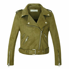Load image into Gallery viewer, Women Motorcycle Faux PU Leather