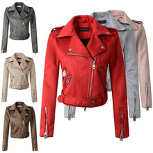 Load image into Gallery viewer, Women Motorcycle Faux PU Leather
