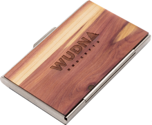 Load image into Gallery viewer, Handmade Wooden Business Card Holder