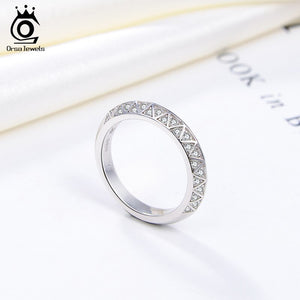 JEWELS Genuine 925 Sterling Silver Rings for Women Platinum