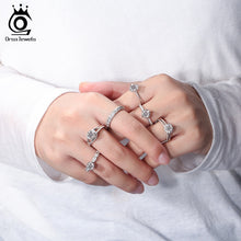 Load image into Gallery viewer, JEWELS Genuine 925 Sterling Silver Rings for Women Platinum