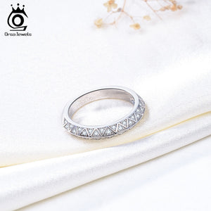 JEWELS Genuine 925 Sterling Silver Rings for Women Platinum