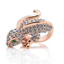 Load image into Gallery viewer, Cubic Zirconia Crystal Rings Rose Gold Color Fashion Animal